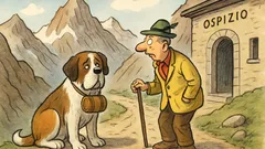Barzelletta: Gran San Bernardo, andatura da cani?