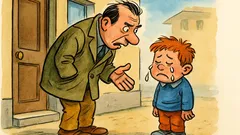 Barzelletta: Il papà chiede a Pierino perché piangi?