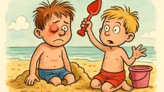 Barzelletta: Due bambini giocano nella sabbia…