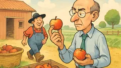 Barzelletta: Un professore in vacanza in fattoria