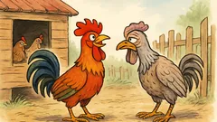 Barzelletta: Un giovane gallo arriva nel pollaio