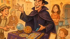 Barzelletta: Un finto astrologo legge il portafoglio