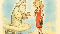Barzelletta: una donna vede Dio in ospedale