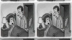 Barzelletta: Papà, sento passi in cucina!