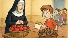 Barzelletta: Una suora, mele e Pierino