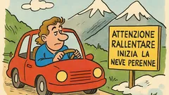 Barzelletta: Totti in montagna legge un cartello