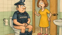 Barzelletta: un carabiniere entra in bagno…