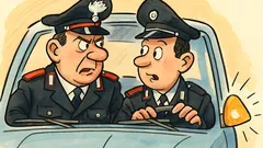 Barzelletta: Due carabinieri sono in auto