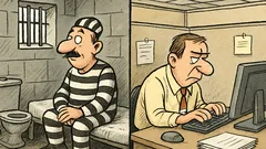 Barzelletta: è meglio finire in prigione...