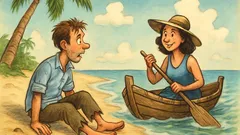 Barzelletta: un ingegnere naufraga ai Caraibi