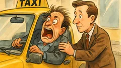 Barzelletta: Un passeggero in taxi chiede...