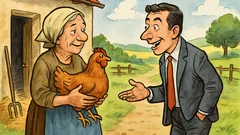 Barzelletta: Un milanese compra una gallina