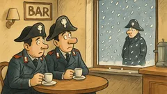 Barzelletta: Due carabinieri al bar, nevica fuori