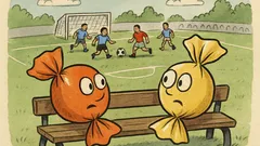 Barzelletta: due caramelle giocano a calcio