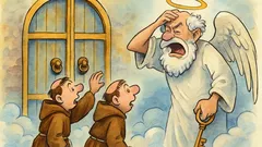 Barzelletta: Due frati bussano al Paradiso di notte
