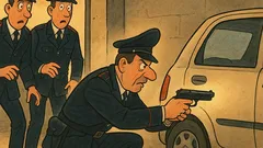 Barzelletta: i carabinieri sentono spari in garage