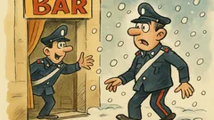 Barzelletta: In inverno un carabiniere strilla al collega