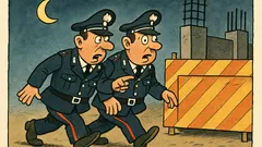 Barzelletta: Due carabinieri di notte al cantiere