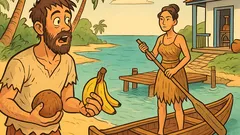 Barzelletta: Un giovane naufraga su un’isola deserta…