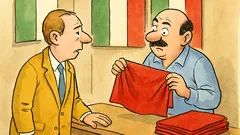 Barzelletta: Vorrei una bandiera italiana gialla...