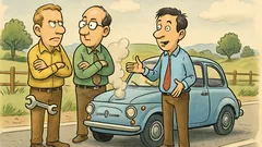 Barzelletta: Tre ingegneri su una Cinquecento