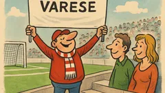 Barzelletta: striscione shock al derby Varese-Como