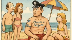 Barzelletta: Carabiniere in spiaggia, lo riconosci...