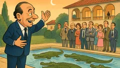 Barzelletta: Berlusconi mette coccodrilli in piscina
