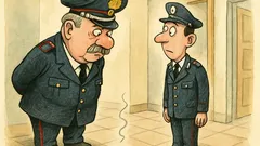 Barzelletta: Il maresciallo ispeziona la caserma