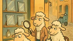 Barzelletta: La Pecora Sclera scrive su vetro