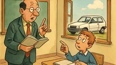 Barzelletta: Il professore interroga Pierino sul gerundio