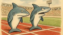 Barzelletta: Cosa fanno due squali in gara?