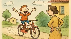 Barzelletta: Pierino impara ad andare in bici