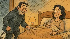 Barzelletta: Un tizio rientra e si sdraia