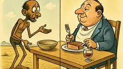 Barzelletta: Oggi il 70% muore di fame…