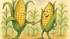 Barzelletta: Il granoturco alla pannocchia: «Mai!»