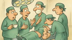 Barzelletta: Quattro chirurghi discutono in pausa