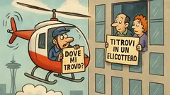 Barzelletta: Un elicottero in panne su Seattle