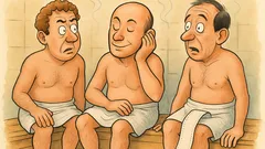 Barzelletta: Tre uomini in sauna, un fax