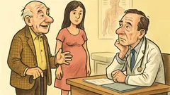 Barzelletta: Un ottantenne dal dottore, tutto felice
