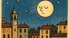 Barzelletta: Luna: satellite terrestre che sorge dopo mezzanotte