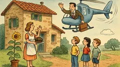 Barzelletta: Entra una famiglia perfetta in TV...