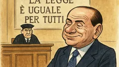 Barzelletta: Berlusconi entra in tribunale