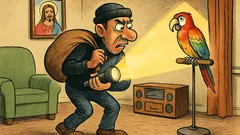 Barzelletta: uno scassinatore entra in una casa...