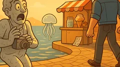 Barzelletta: Cosa succede se guardi una medusa?