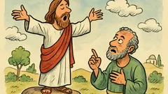 Barzelletta: Gesù proclama «y = 4x² + 3x − 6»