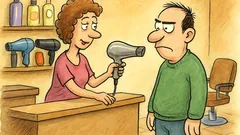 Barzelletta: Avete un phon da uomo?