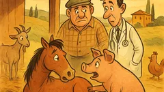 Barzelletta: Un contadino compra un cavallo malato