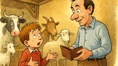 Barzelletta: «Papà, gli antichi pagavano con animali?»