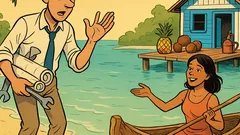 Barzelletta: un ingegnere naufraga su un’isola deserta